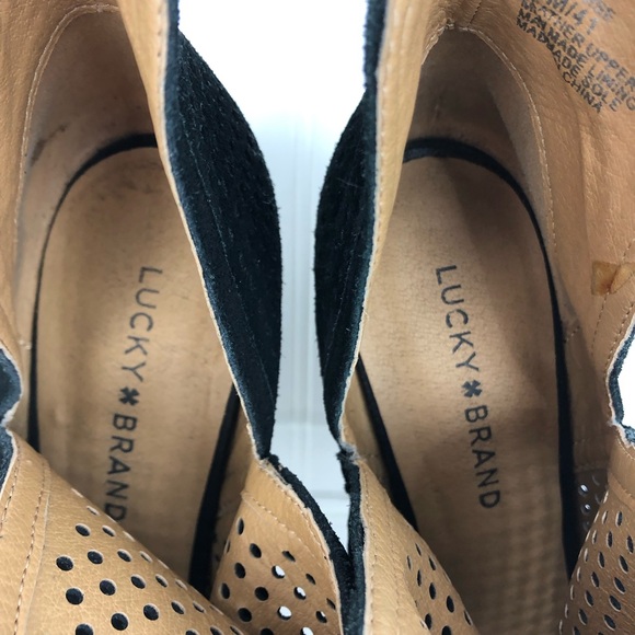 Lucky Brand Larise Perforated Black Bootie 11 - Picture 8 of 8
